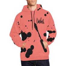 Load image into Gallery viewer, Lashes First All Over Print Hoodie for unisex (USA Size) (Model H13)