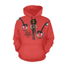 Load image into Gallery viewer, melanin goddess All Over Print Hoodie for Unisex (USA Size) (Model H13)