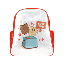 Load image into Gallery viewer, I Love You Toast Backpack Multi-Pockets Backpack (Model 1636)