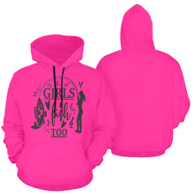 Load image into Gallery viewer, Girls Fish All Over Print Hoodie for unisex (USA Size) (Model H13)