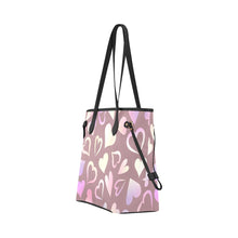 Load image into Gallery viewer, Hearts Clover Canvas Tote Bag (Model 1661)