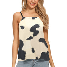 Load image into Gallery viewer, Cow Print Loose Fit Halter Neck Top (Model T68)