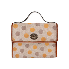 Load image into Gallery viewer, Dotti Waterproof Canvas Bag-Brown (All Over Print) (Model 1641)
