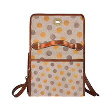 Load image into Gallery viewer, Dotti Waterproof Canvas Bag-Brown (All Over Print) (Model 1641)
