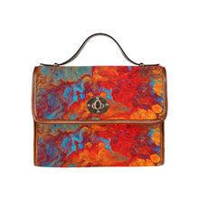 Load image into Gallery viewer, Colors Waterproof Canvas Bag-Brown (All Over Print) (Model 1641)