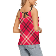 Load image into Gallery viewer, Plaid love Loose Fit Halter Neck Top (Model T68)