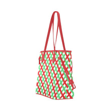 Load image into Gallery viewer, Red & Green Clover Canvas Tote Bag (Model 1661)