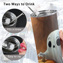Load image into Gallery viewer, Boo 20oz Tall Skinny Tumbler with Lid and Straw