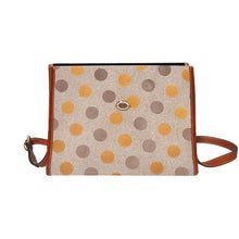 Load image into Gallery viewer, Dotti Waterproof Canvas Bag-Brown (All Over Print) (Model 1641)