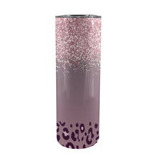 Load image into Gallery viewer, Purple Animal 20oz Tall Skinny Tumbler with Lid and Straw