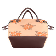 Load image into Gallery viewer, Peach Fuzz Flower Clover Canvas Tote Bag (Model 1661)