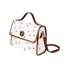 Load image into Gallery viewer, Golden Waterproof Canvas Bag-Brown (All Over Print) (Model 1641)