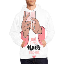 Load image into Gallery viewer, Nails All Over Print Hoodie for Unisex (USA Size) (Model H13)