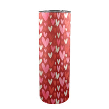 Load image into Gallery viewer, Heart 20oz Tall Skinny Tumbler with Lid and Straw