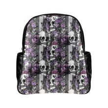 Load image into Gallery viewer, Goth Purple Multi-Pockets Backpack (Model 1636)