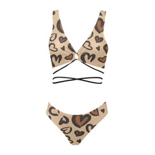 Load image into Gallery viewer, Leopard Cross String Bikini Set (Model S29)