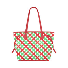 Load image into Gallery viewer, Red & Green Clover Canvas Tote Bag (Model 1661)