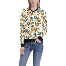 Load image into Gallery viewer, Wild Women's All Over Print V-Neck Sweater (Model H48)