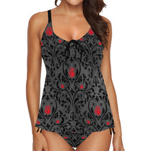 Load image into Gallery viewer, vampire romance Chest Drawstring Swim Dress (Model S30)