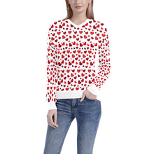 Load image into Gallery viewer, Hearts Women's All Over Print V-Neck Sweater (Model H48)