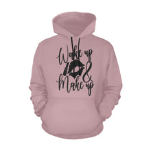 Load image into Gallery viewer, Wake Up Make Up All Over Print Hoodie for unisex (USA Size) (Model H13)