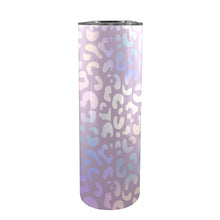 Load image into Gallery viewer, Animal iridescent 20oz Tall Skinny Tumbler with Lid and Straw