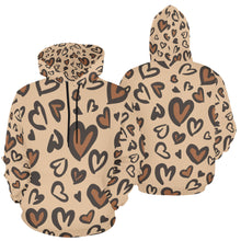 Load image into Gallery viewer, Leopard All Over Print Hoodie for unisex (USA Size) (Model H13)