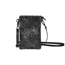 Load image into Gallery viewer, Black Wild Small Cell Phone Purse (Model 1711)