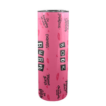 Load image into Gallery viewer, Burn Book 20oz Tall Skinny Tumbler with Lid and Straw