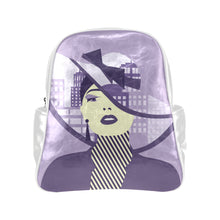 Load image into Gallery viewer, Purple Multi-Pockets Backpack (Model 1636)