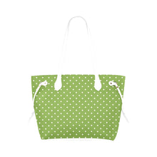 Load image into Gallery viewer, GREEN Dots Clover Canvas Tote Bag (Model 1661)