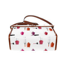 Load image into Gallery viewer, Nail Polish Waterproof Canvas Bag-Brown (All Over Print) (Model 1641)