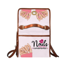 Load image into Gallery viewer, I Do Nails both sides Waterproof Canvas Bag-Brown (All Over Print) (Model 1641)