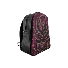 Load image into Gallery viewer, Dark Roses School Backpack (Model 1601)(Small)