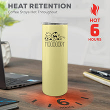 Load image into Gallery viewer, Moody Cow 20oz Tall Skinny Tumbler with Lid and Straw