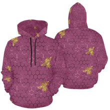Load image into Gallery viewer, BZZZ x2 All Over Print Hoodie for Unisex (USA Size) (Model H13)