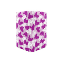 Load image into Gallery viewer, Hearts Purple Women's Leather Wallet (Model 1611)