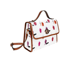 Load image into Gallery viewer, Nail Polish Waterproof Canvas Bag-Brown (All Over Print) (Model 1641)