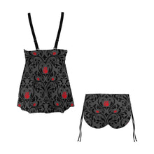 Load image into Gallery viewer, vampire romance Chest Drawstring Swim Dress (Model S30)