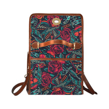Load image into Gallery viewer, tattoo Waterproof Canvas Bag-Brown (All Over Print) (Model 1641)