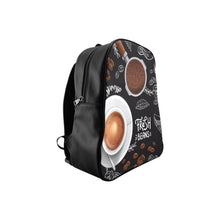 Load image into Gallery viewer, Coffee Crazy School Backpack (Model 1601)(Small)