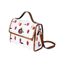 Load image into Gallery viewer, Nail Polish Waterproof Canvas Bag-Brown (All Over Print) (Model 1641)