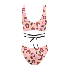 Load image into Gallery viewer, Pink Wild Cross String Bikini Set (Model S29)