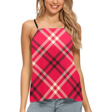 Load image into Gallery viewer, Plaid love Loose Fit Halter Neck Top (Model T68)