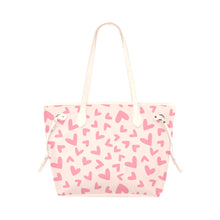 Load image into Gallery viewer, Hearts Pink Clover Canvas Tote Bag (Model 1661)