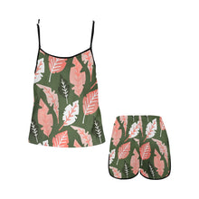 Load image into Gallery viewer, Florals Women's Spaghetti Strap Short Pajama Set