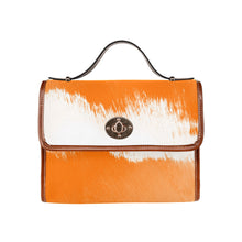 Load image into Gallery viewer, Orange Waterproof Canvas Bag-Brown (All Over Print) (Model 1641)