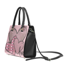 Load image into Gallery viewer, LOVEPurpHeart Rivet Shoulder Handbag (Model 1645)
