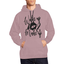 Load image into Gallery viewer, Wake Up Make Up All Over Print Hoodie for unisex (USA Size) (Model H13)