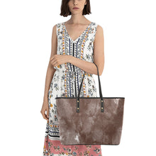 Load image into Gallery viewer, Brown Dream Chic Leather Tote Bag (Model 1709)
